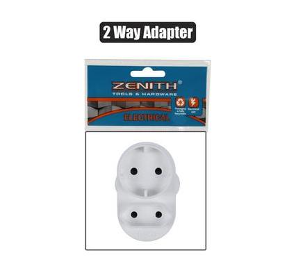 Plug Adapter - European - 1 x Schuko - 1 x 5 Amp