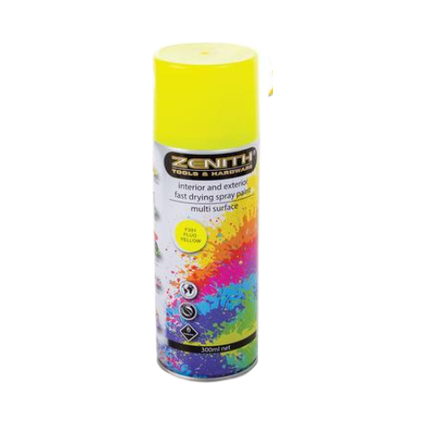 Fluorescent Yellow Spray Paint Can (300 ml)