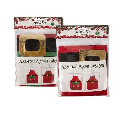 Christmas Dress Up Apron - Felt Material - 77 cm