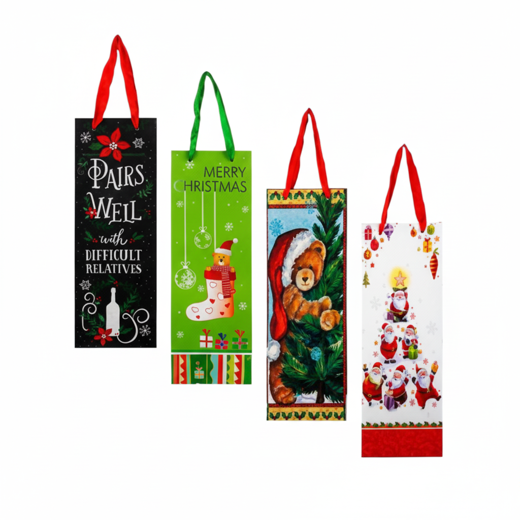 Christmas Stationery Gift Bag, Assorted (35 cm x 12 cm)