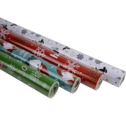 Christmas Gift Wrapping Paper - 70 cm x 10 m - Assorted