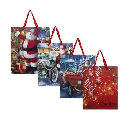 Christmas Stationery Gift Bag - Large - 26 x 32 cm