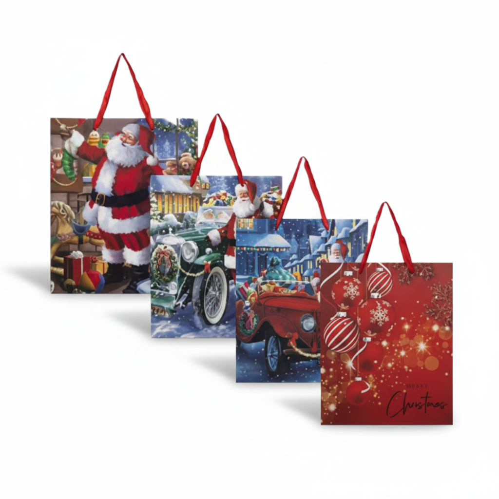 Christmas Stationery Gift Bag, Large (26 x 32 cm) - Various Colours