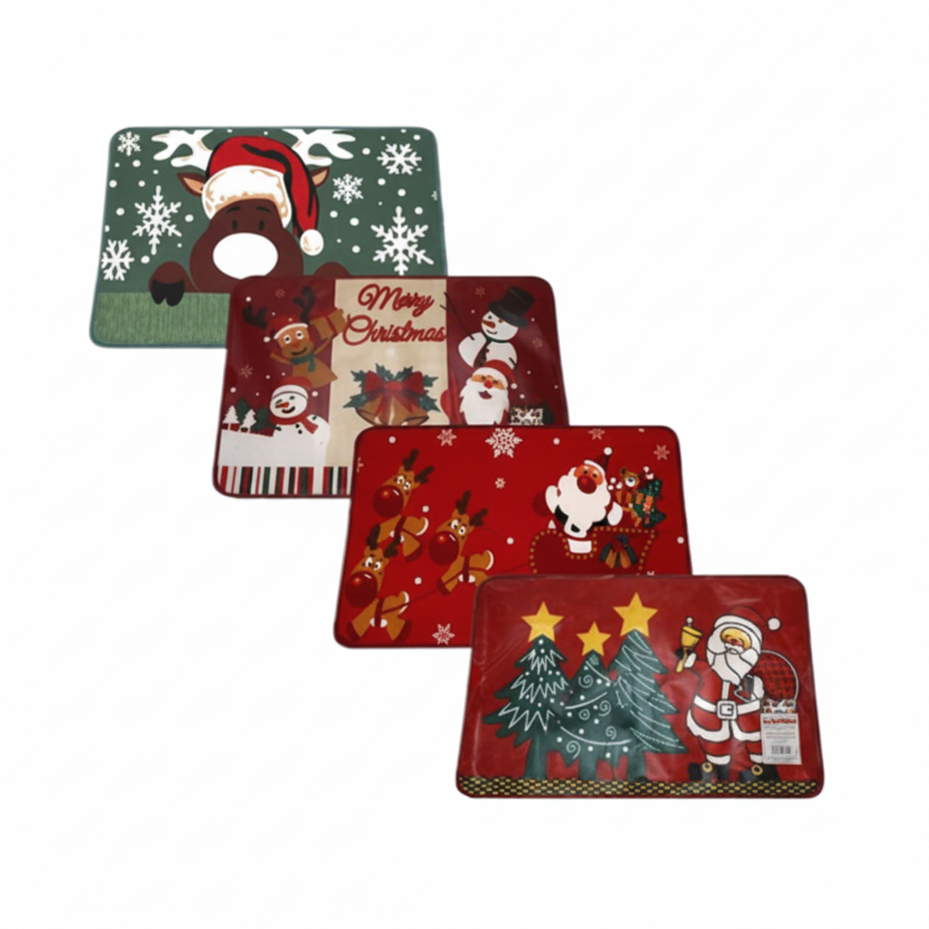 Christmas Sundry Door Mat with Assorted Designs (58 x 38 cm)