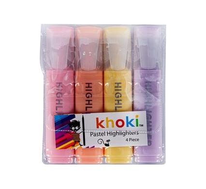 Highlighter Set - 4 Pieces - Pastel