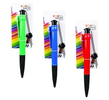 Pen Novelty Giant - 27 cm - Assorted Colour Body