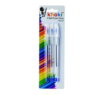 Ballpoint Pen - Blue Ink - Pack of 3
