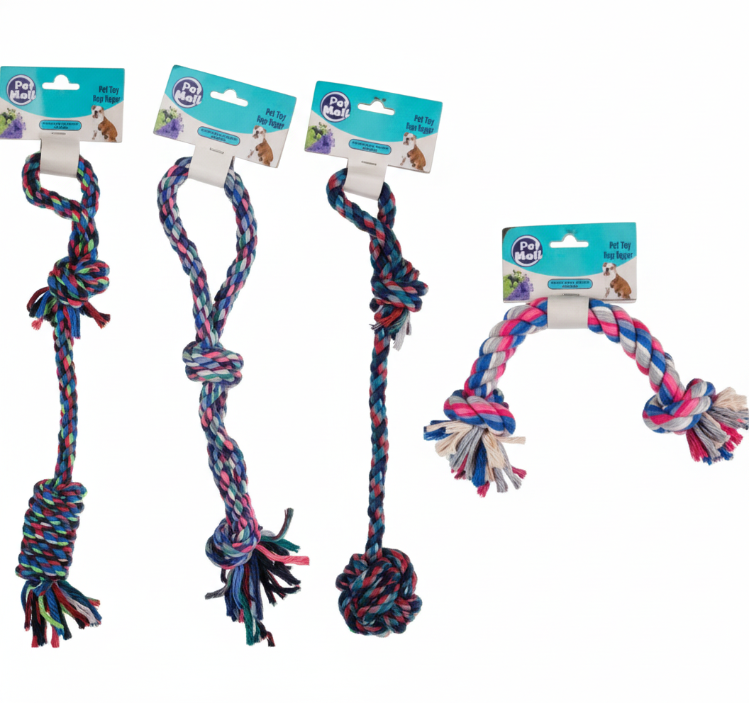 Dog Tug Rope with Assorted Designs