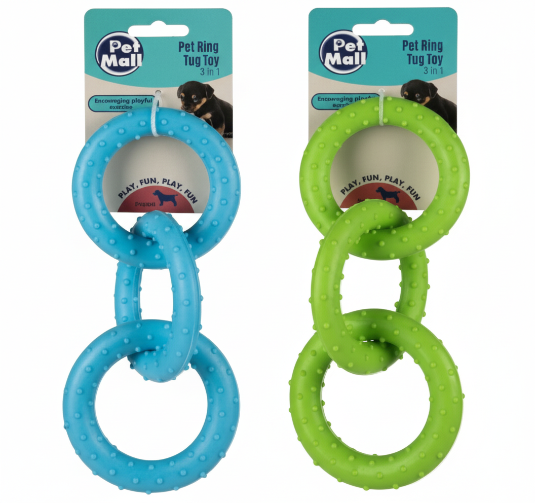 Puppy Toy Ring 3-in-1 - Various Colours