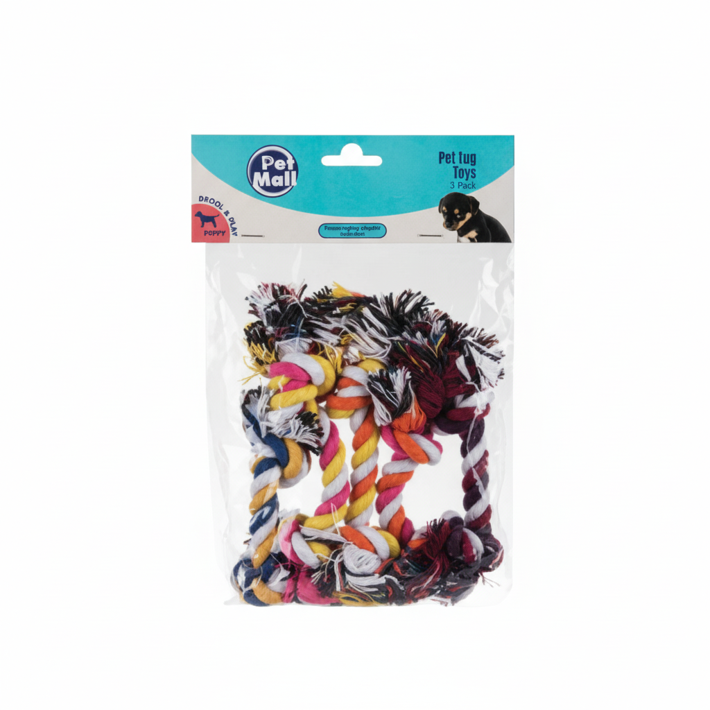 Puppy Tug Toys - 5 Pack - Assorted