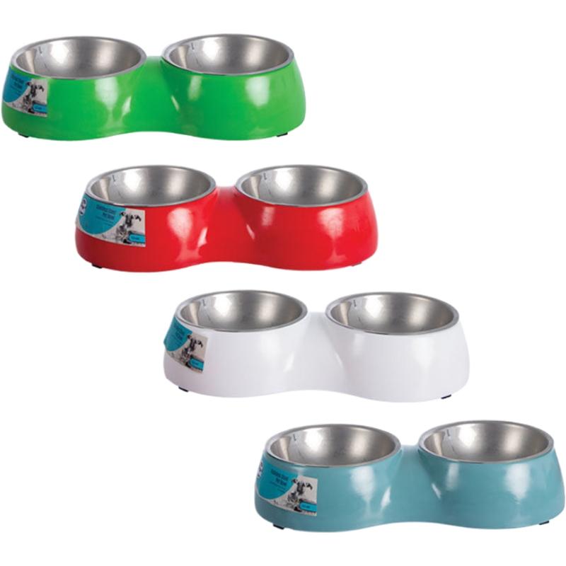 Pet Stainless Steel Bowl - Double - 12 cm Bowls