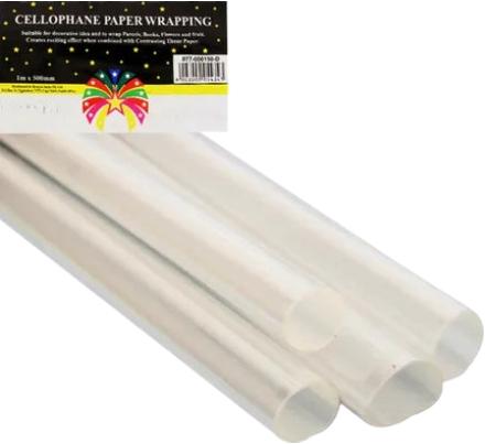 Cellophane Paper Wrapping - 50 cm x 1 m - Clear
