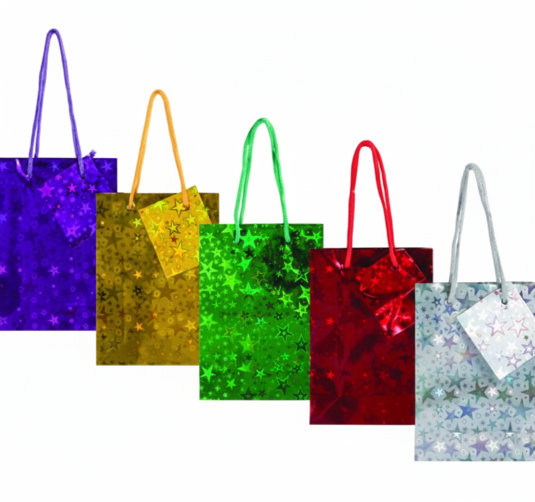 Small Metallic Gift Bag (12 x 17 cm) - Assorted