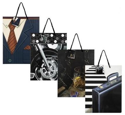 Large Man's Gift Bag - 25 x 32 cm - Assorted