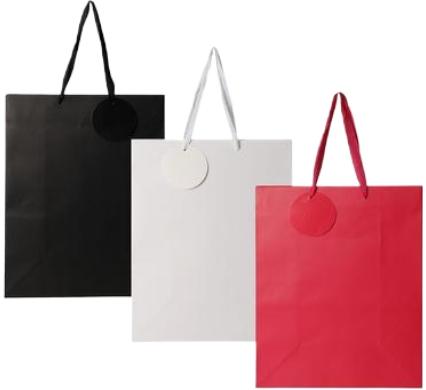 Large Solid Color Gift Bag - 32 x 25 cm - Assorted
