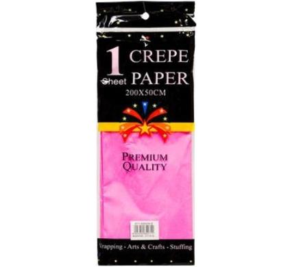 Crepe Paper Pink - 50 mm x 200 cm