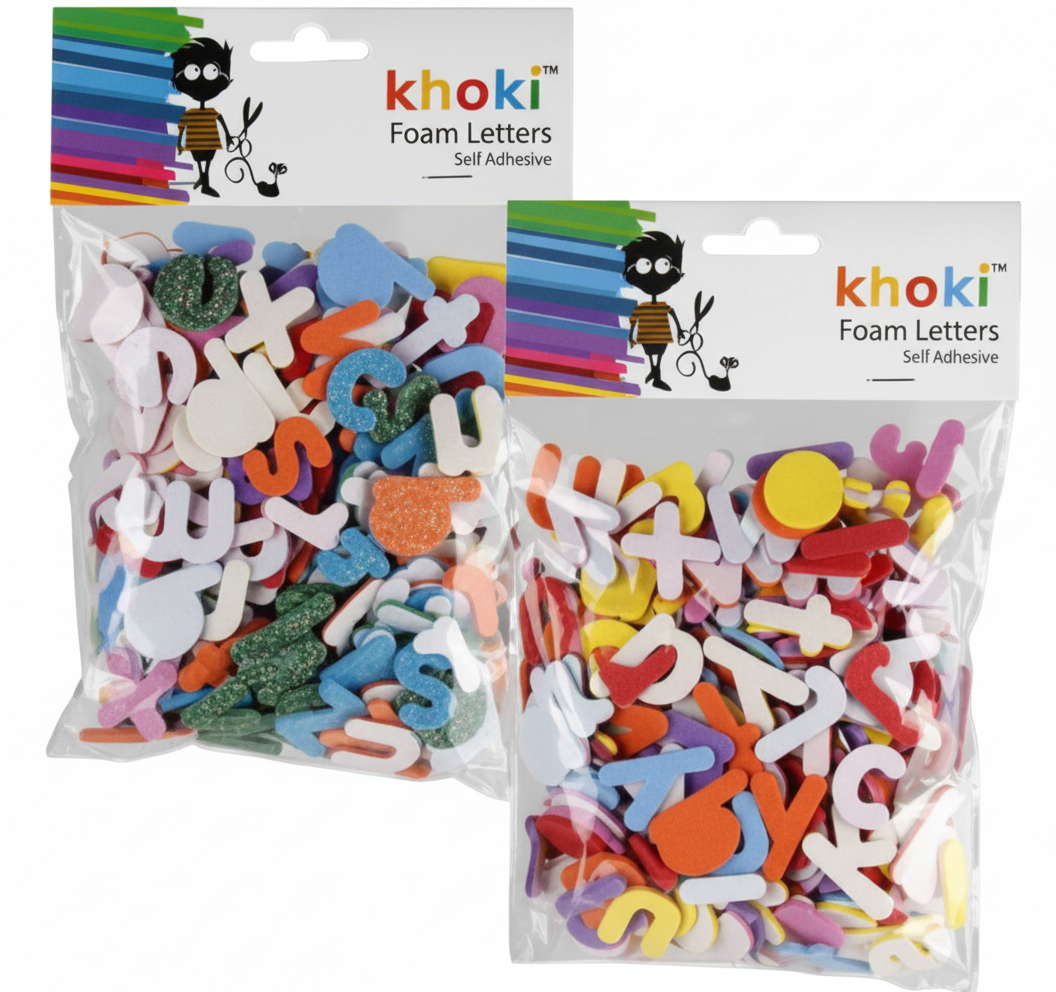 Foam Letters in Assorted Packs