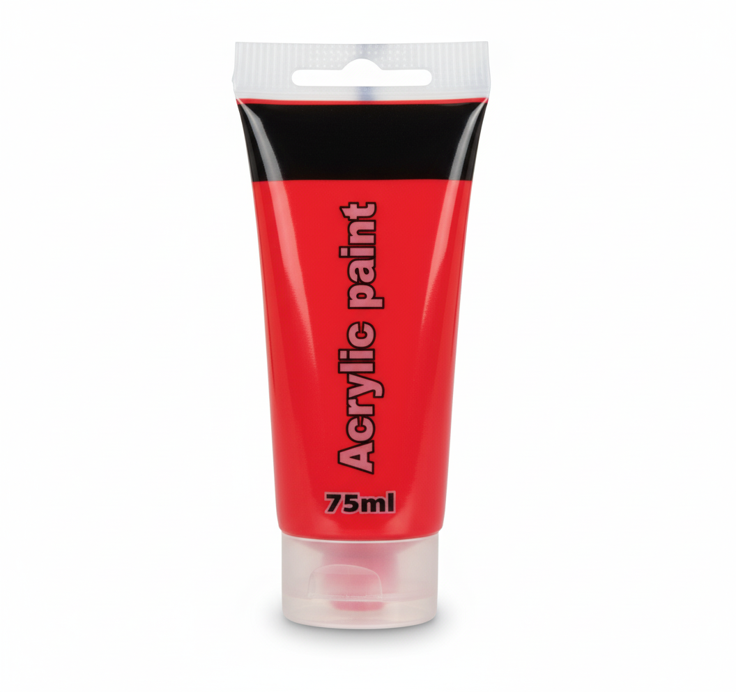 Red Artists Acrylic Paint Tube (75 ml)
