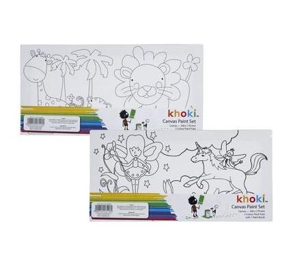 Arts and Craft Paint Canvas Set - 34 x 14 cm