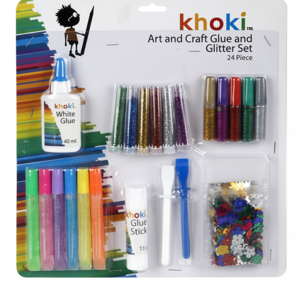 Arts and Craft Glitter Set (24 Pieces)