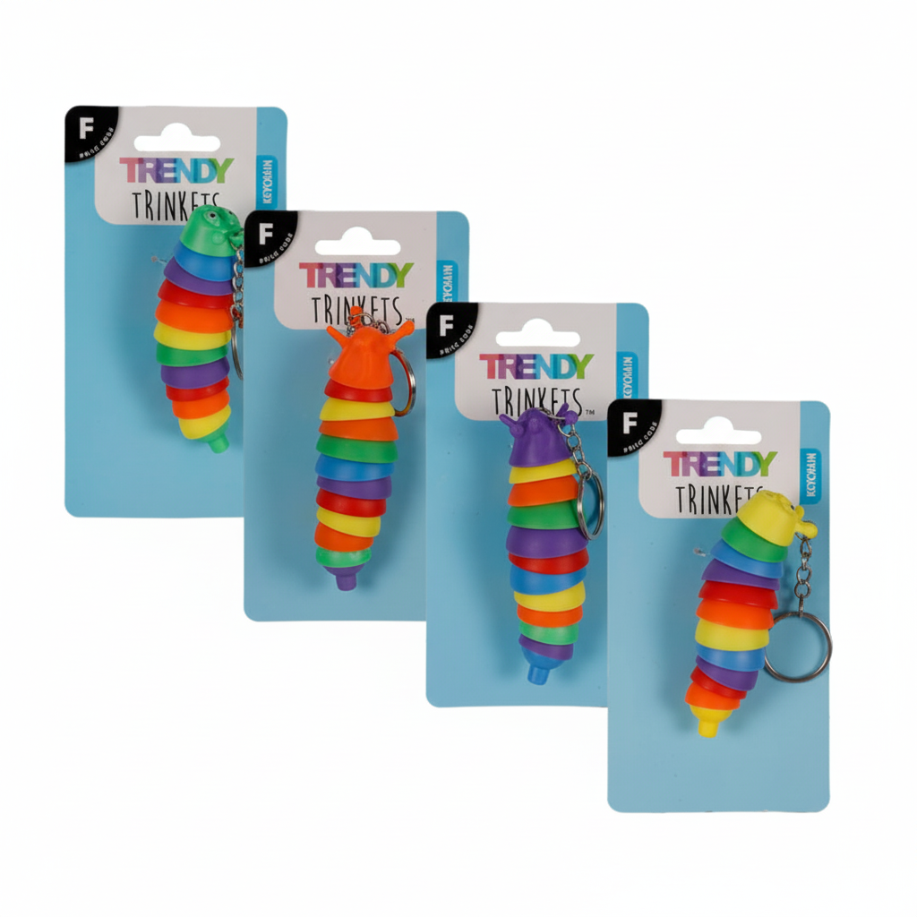 Caterpillar Keychain with Various Colours (10 cm)