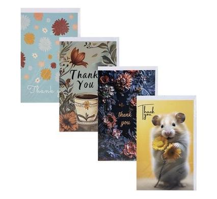 Thank You Card and Envelope