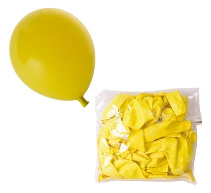 Bulk Pack Balloons - 12 Count - Suitable for Helium - Yellow