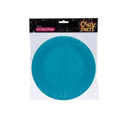 Party Plates Light Blue - 23 cm - 10 Pieces