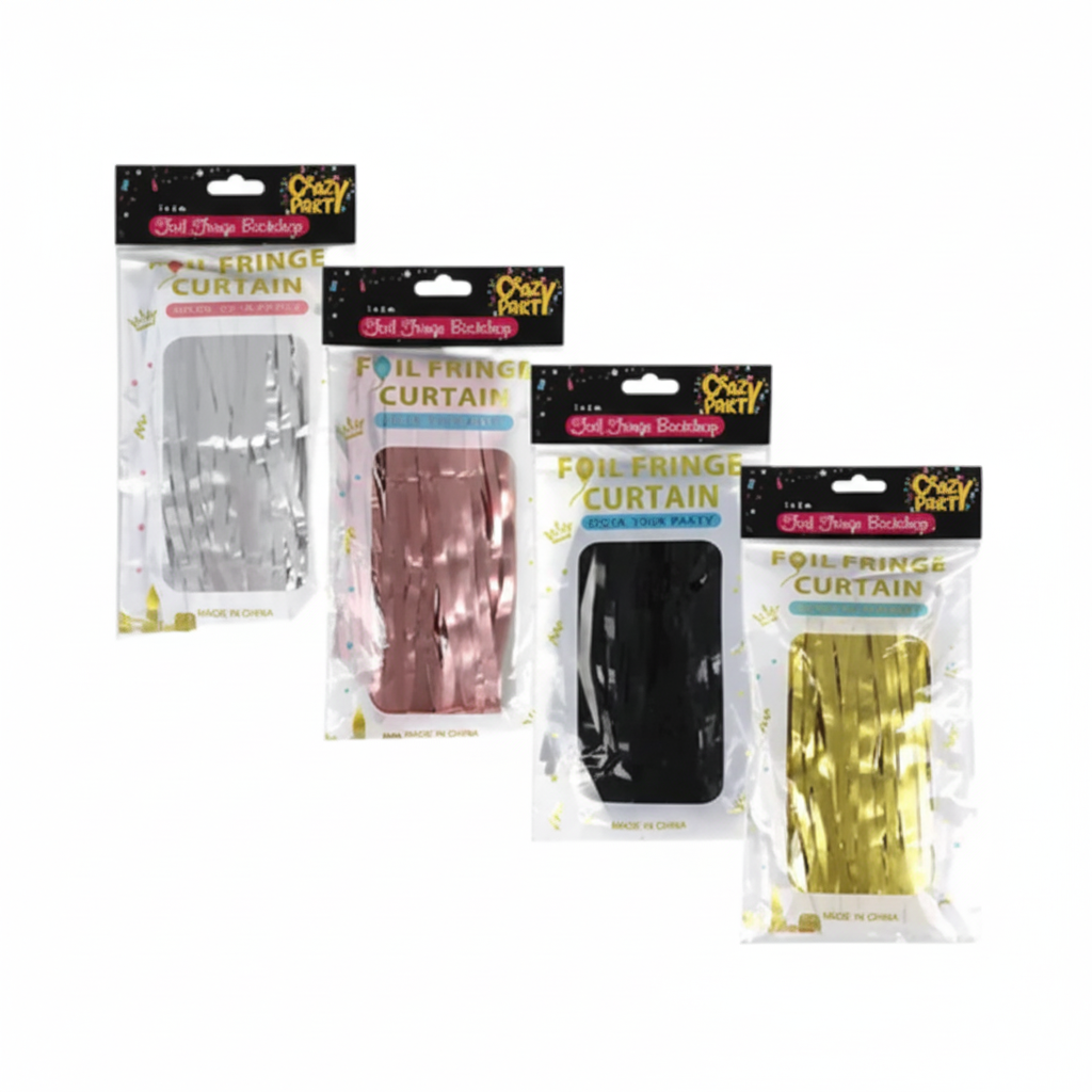 Tinsel Party Backdrop Curtain in Various Colours (1 m x 2 m)