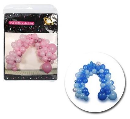 Balloon Arch Decor Pack - Pink or Blue - 85 Pieces