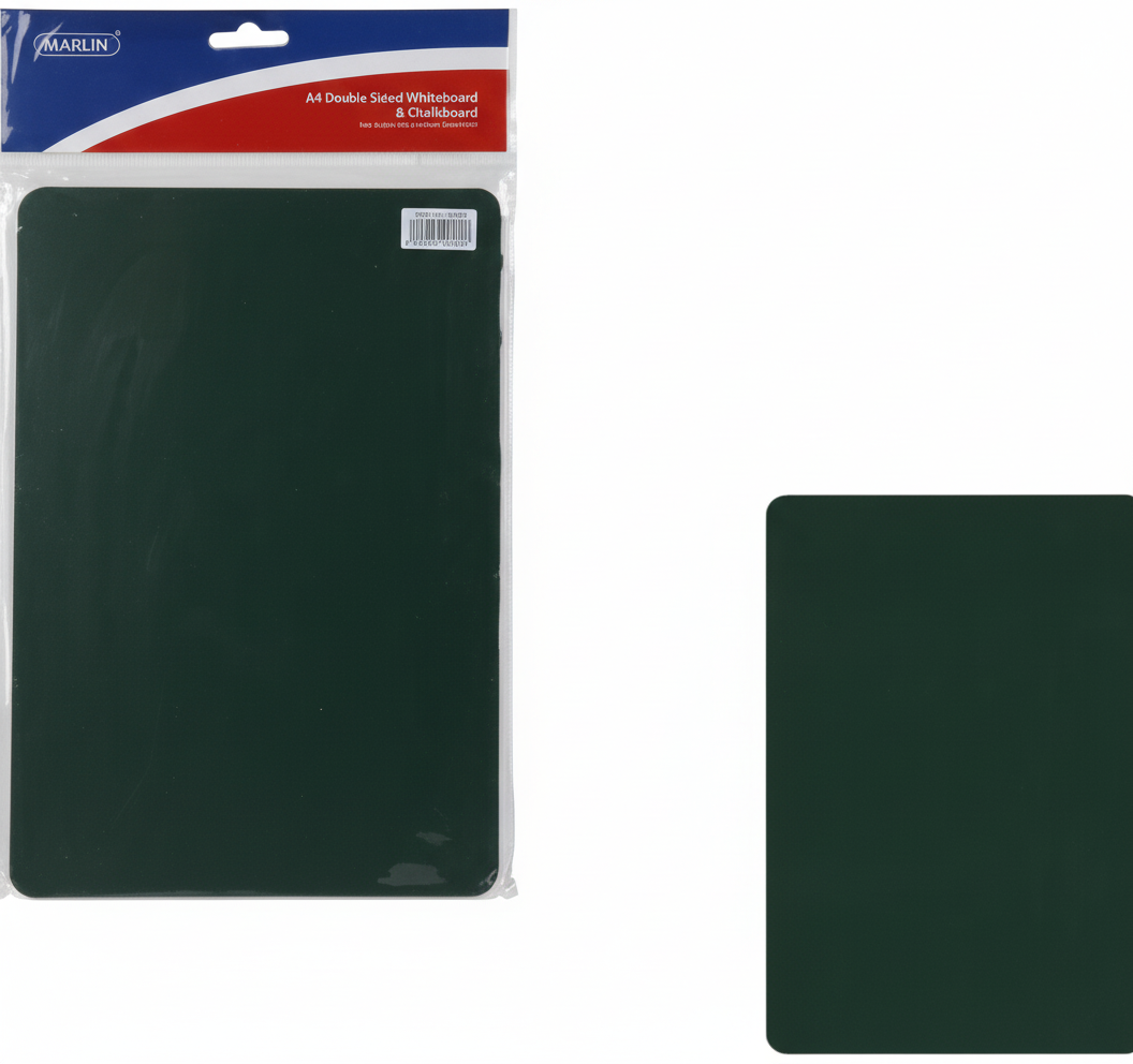 Frameless Double Sided Whiteboard and Chalkboard Slateboard (A4)