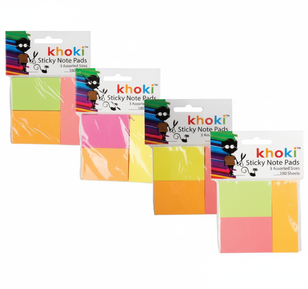 Self Adhesive Sticky Notes with 100 Sheets (76 mm x 76 mm)