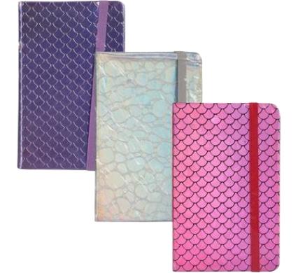 Notebook with Elastic Band - Pattern Design - 8 x 14 cm