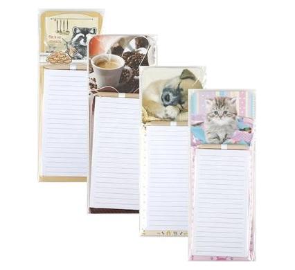 Magnetic Note Pad - 20.4 x 10.2 cm - Assorted Designs