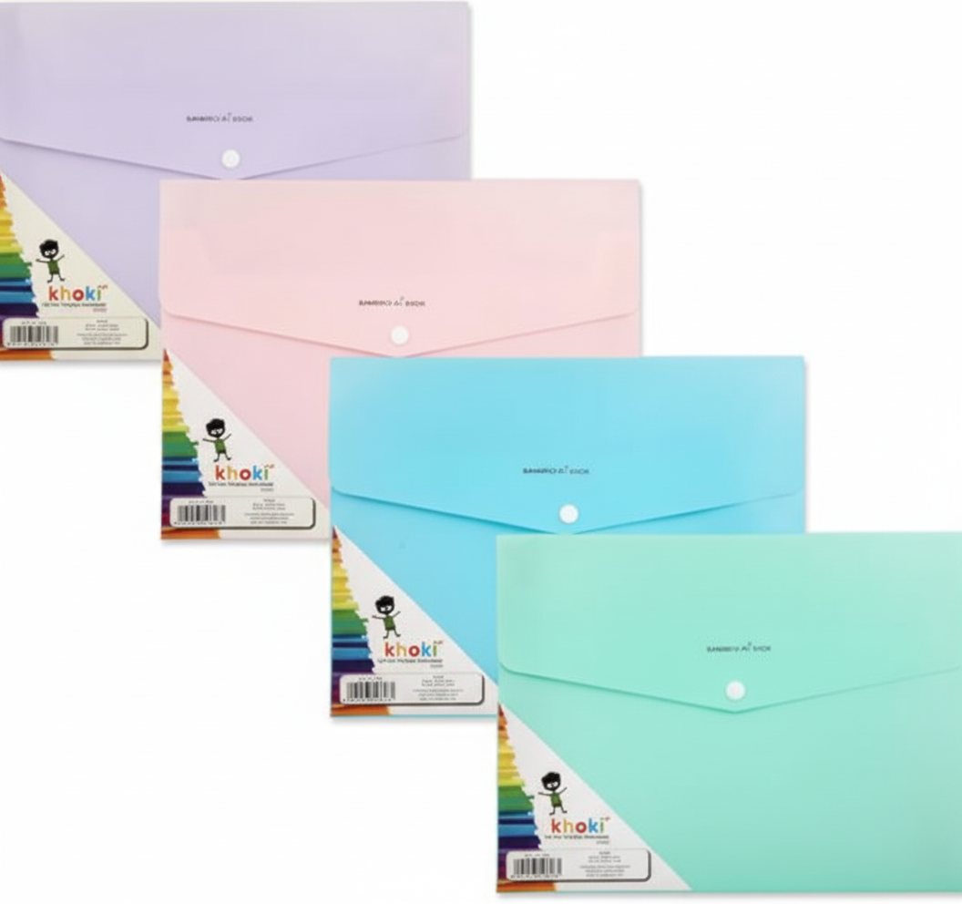 Clear and Various Colours Display Envelope, Single (A4)