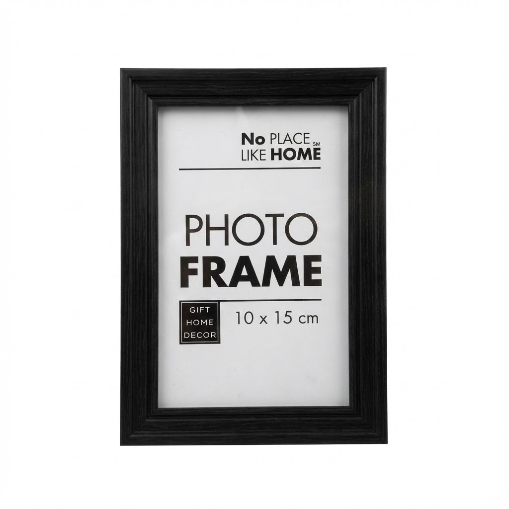 Plastic Frame with Black Wood Finish - For 10 x 15 cm Photo