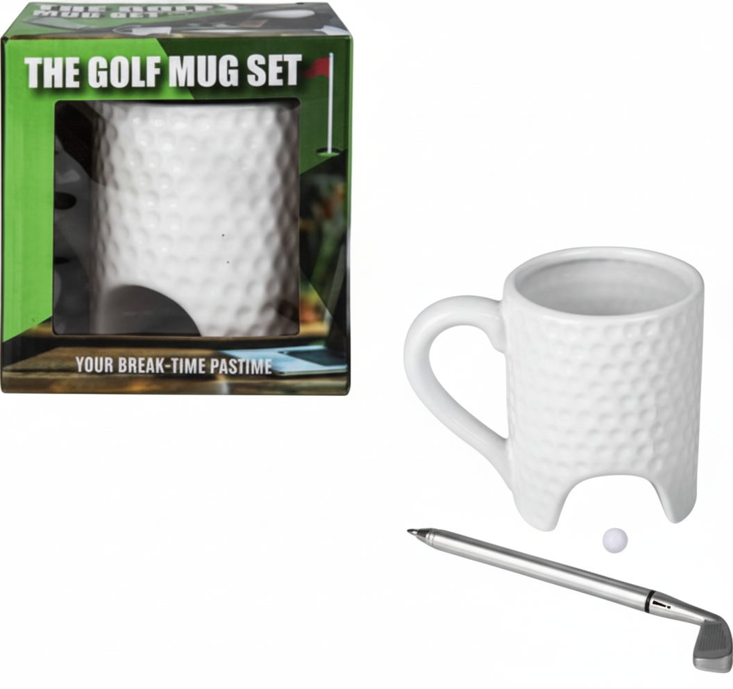 Novelty Golf Mug with Pen for Occasions (325 ml)