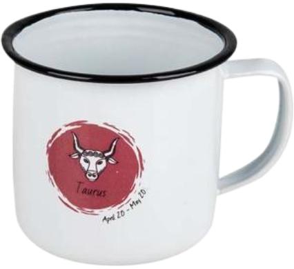Enamel Mug - Horoscope Taurus - 8 cm