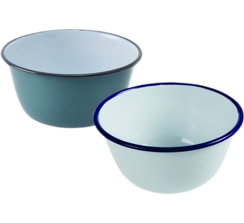 Enamel Pudding Basin - 18 cm - Various Colors