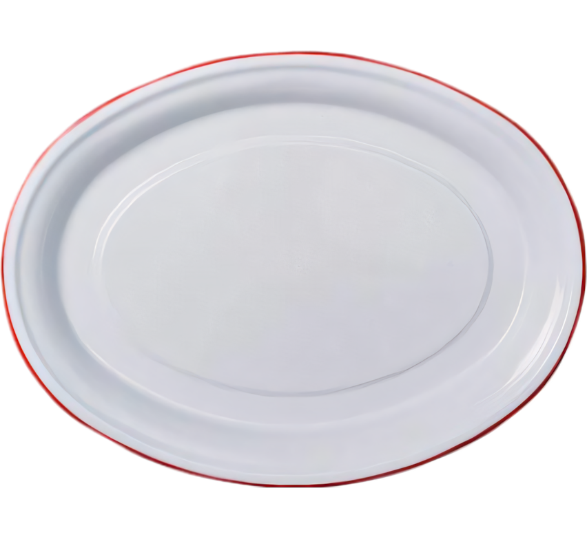 Enamel Oval Plate (36 cm)