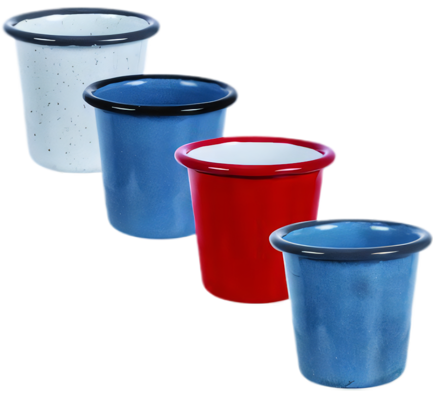 Enamel Tumbler - 8 cm - Various Colors