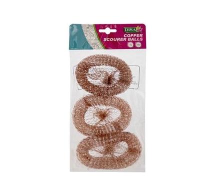 Copper Scourer Balls - 3 Pieces - 13g Each