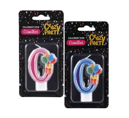 Candles Birthday Single Number 0 - Kiddies