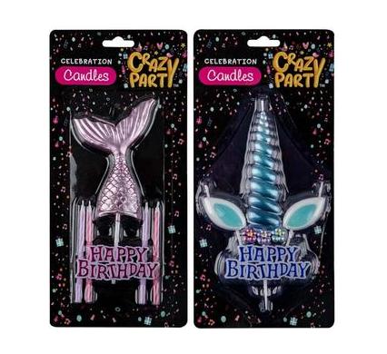 Candle Birthday - Unicorn or Mermaid