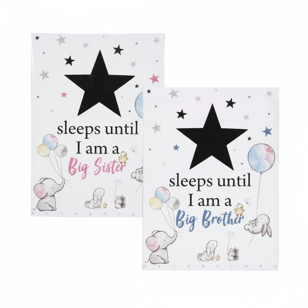 Plaque Wooden Sign - Countdown - 14 x 19.5 cm