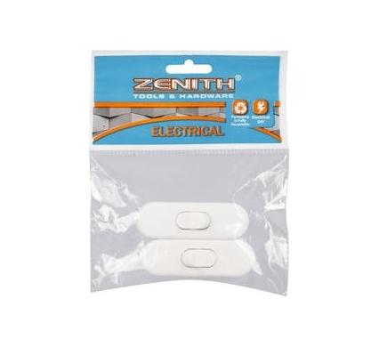 Through Switch - 2 Piece - White - Zenith
