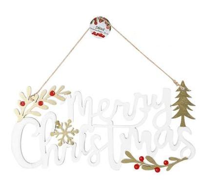 Christmas Sundry Plaque - Wooden - 28 cm