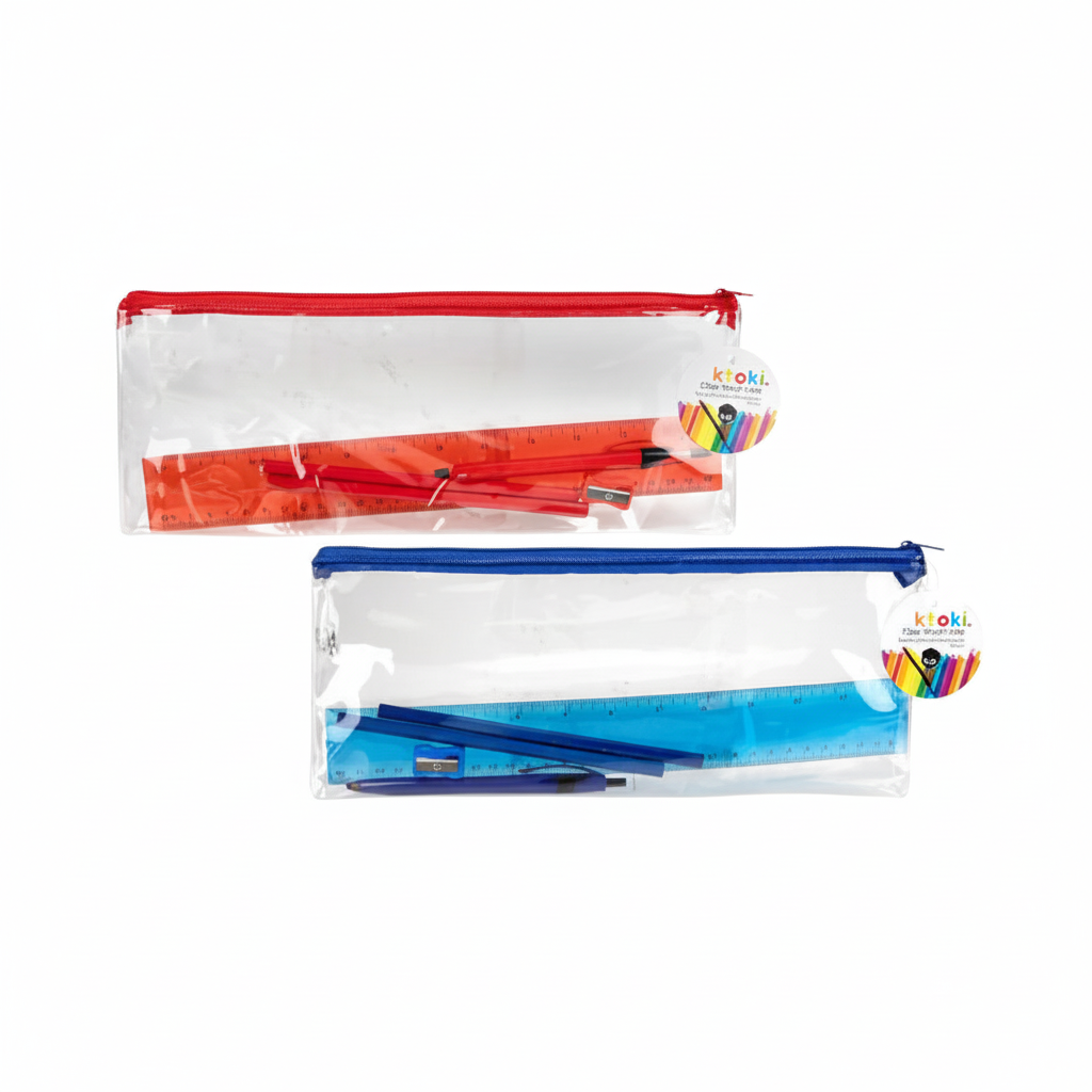 Pencil Case with Accessories (30 cm) - Various Colours