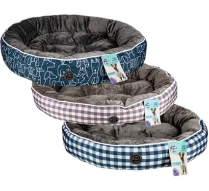 Pet Bed Round - 60 cm - Assorted Designs