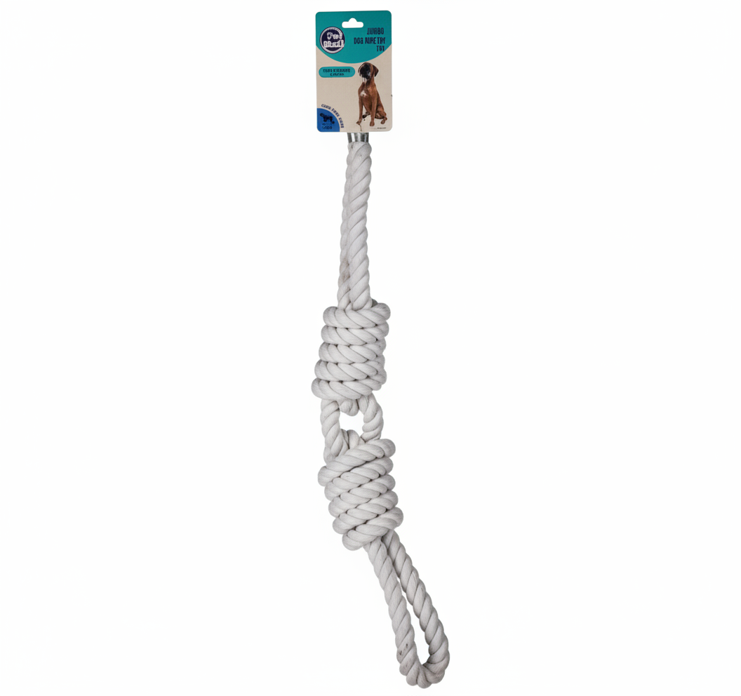 Pet Dog Tug Rope Toy - Jumbo Size (55 cm)